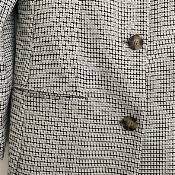 BNWT Club Monaco checkered pea coat in size Small - Picture 4 of 9